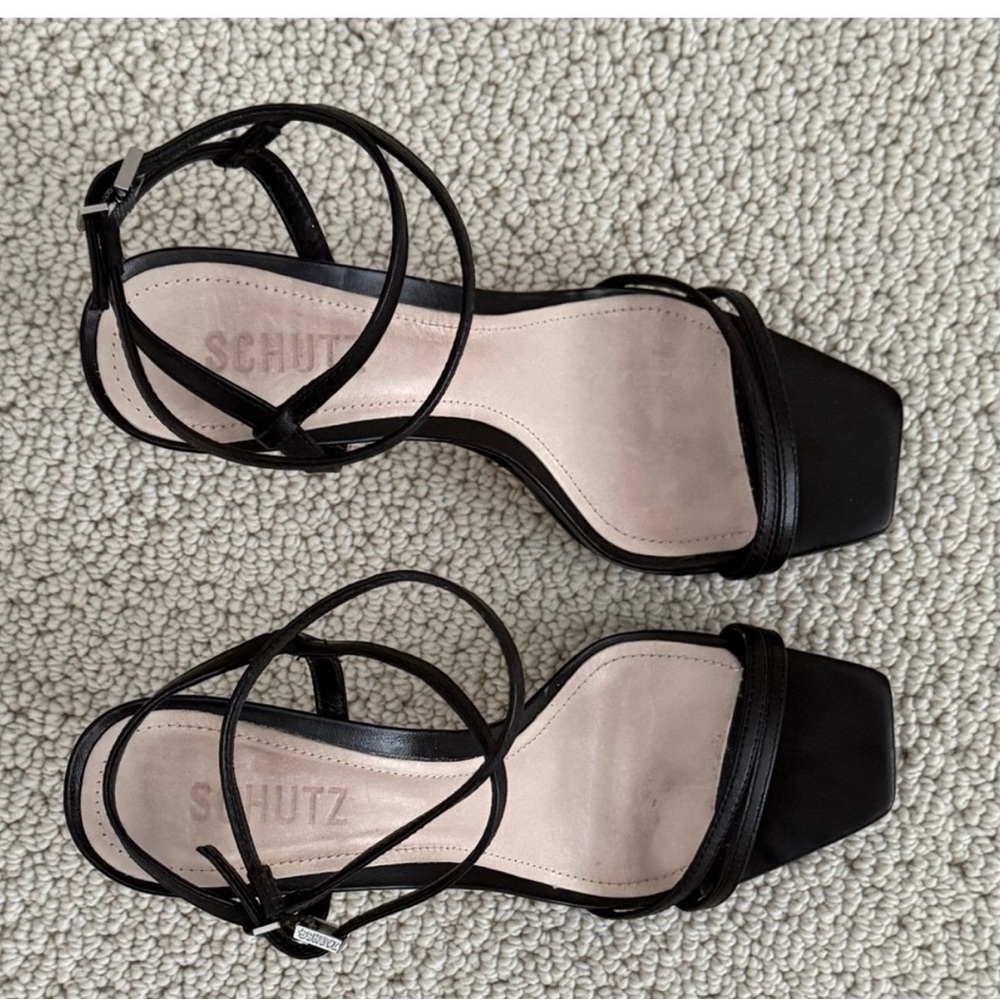 SCHUTZ Black Strappy Heels - Picture 5 of 13